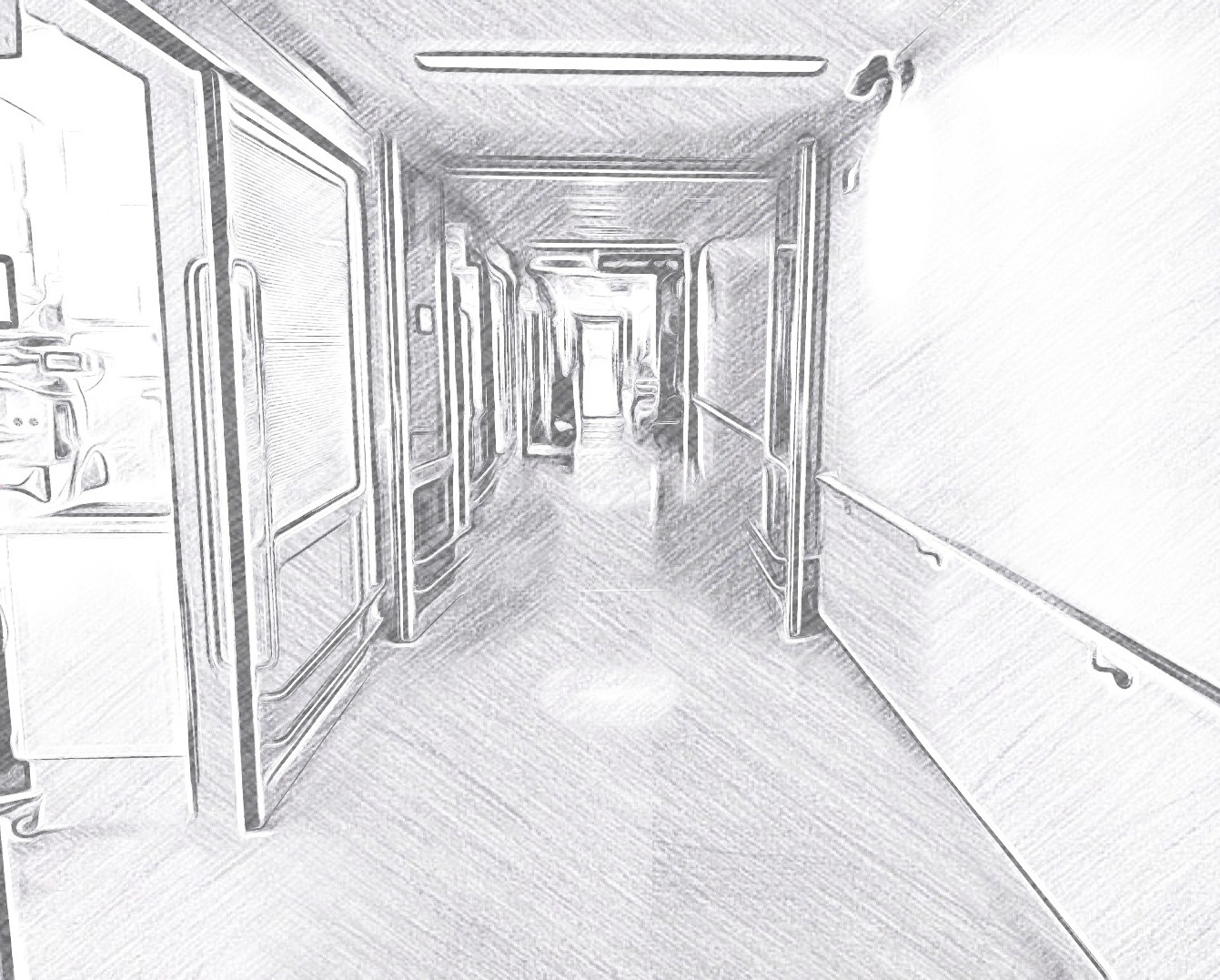 Gang in einer Intensivstation